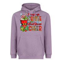 Lavender i run on coffee and christmas cheer Heavyweight Hoodie - Zillion Design Studio