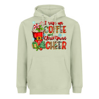 Matcha i run on coffee and christmas cheer Heavyweight Hoodie - Zillion Design Studio