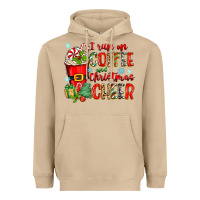 Mushroom i run on coffee and christmas cheer Heavyweight Hoodie - Zillion Design Studio