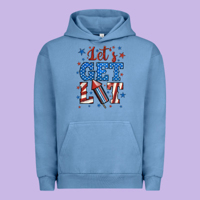 Let's Get Lit Urban Hoodie Designed By Bundleandbundleshop