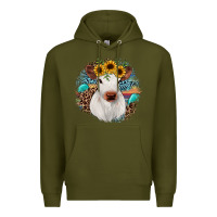 Army Green western calf Premium Hoodie - JahusDesignShop