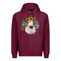 Burgundy western calf Premium Hoodie - JahusDesignShop