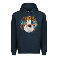 Navy western calf Premium Hoodie - JahusDesignShop
