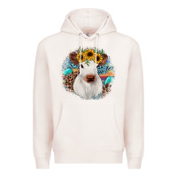Pale Pink western calf Premium Hoodie - JahusDesignShop