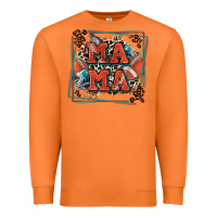 Carrot American football mama with leopard Premium Sweatshirt - Zillion Design Studio