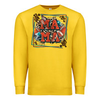 Lemon American football mama with leopard Premium Sweatshirt - Zillion Design Studio