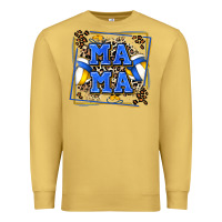 Antique Gold volleyball mama with leopard Premium Sweatshirt - Zillion Design Studio