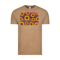 Vintage Coffee cinco de mayo sunflower background Vintage Tee - Artiststas