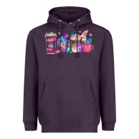 Plum nail hustler coffee cups Heavyweight Hoodie - texasbilliewilder