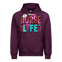 Mauve Wine nurse life Urban Hoodie - AdoDesignShop