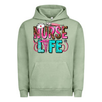 Pigment Oil Green nurse life Urban Hoodie - AdoDesignShop