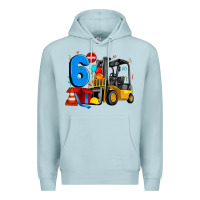 Blue Mist forklift birthday six Premium Hoodie - Artiststas