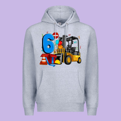 Forklift Birthday Six Premium Hoodie Designed By Artiststas
