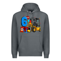 Rock forklift birthday six Premium Hoodie - Artiststas