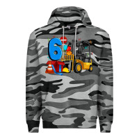 Slate Camo forklift birthday six Premium Hoodie - Artiststas