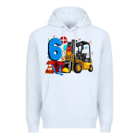 White forklift birthday six Premium Hoodie - Artiststas