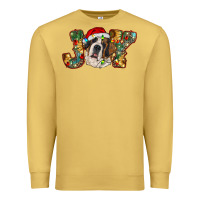 Antique Gold Saint Bernard Christmas joy, Premium Sweatshirt - RanaPortraitStore