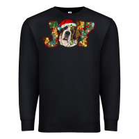 Black Saint Bernard Christmas joy, Premium Sweatshirt - RanaPortraitStore