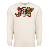 Sandshell Saint Bernard Christmas joy, Premium Sweatshirt - RanaPortraitStore