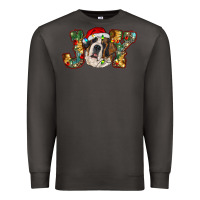 Smoke Saint Bernard Christmas joy, Premium Sweatshirt - RanaPortraitStore