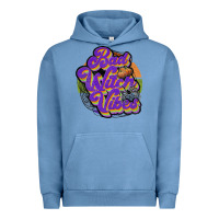 Pigment Pebble Blue bad witch vibes Urban Hoodie - JahusDesignShop