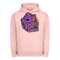 Pigment Salmon bad witch vibes Urban Hoodie - JahusDesignShop