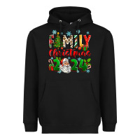 Black family christmas 2024 Heavyweight Hoodie - Zillion Design Studio
