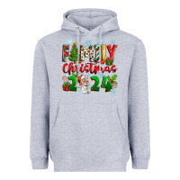 Heather Grey family christmas 2024 Heavyweight Hoodie - Zillion Design Studio