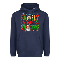 Navy family christmas 2024 Heavyweight Hoodie - Zillion Design Studio