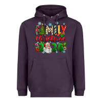 Plum family christmas 2024 Heavyweight Hoodie - Zillion Design Studio