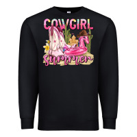Black cowgirl summer Premium Sweatshirt - texasbilliewilder