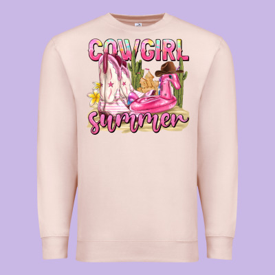 Cowgirl Summer Premium Sweatshirt Designed By Texasbilliewilder