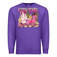 Purple cowgirl summer Premium Sweatshirt - texasbilliewilder