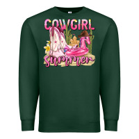 Sports Green cowgirl summer Premium Sweatshirt - texasbilliewilder