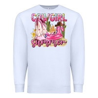 White cowgirl summer Premium Sweatshirt - texasbilliewilder