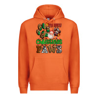 Carrot merry christmas paws with santa Premium Hoodie - AdoDesignShop