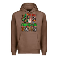 Chestnut merry christmas paws with santa Premium Hoodie - AdoDesignShop