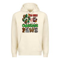 Sandshell merry christmas paws with santa Premium Hoodie - AdoDesignShop
