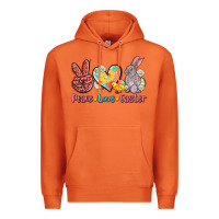 Carrot peace love easter Premium Hoodie - AdoDesignShop