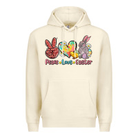 Sandshell peace love easter Premium Hoodie - AdoDesignShop
