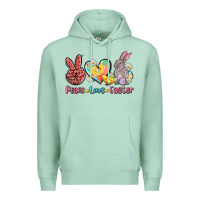 Seafoam peace love easter Premium Hoodie - AdoDesignShop