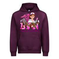 Mauve Wine lvn licensed vocational nurse Urban Hoodie - AdoDesignShop