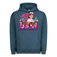 Pigment Midnight Navy lvn licensed vocational nurse Urban Hoodie - AdoDesignShop