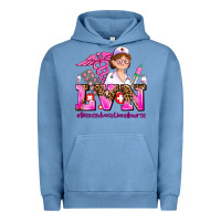 Pigment Pebble Blue lvn licensed vocational nurse Urban Hoodie - AdoDesignShop