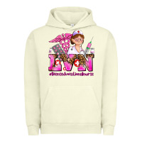 Pigment Pistachio lvn licensed vocational nurse Urban Hoodie - AdoDesignShop