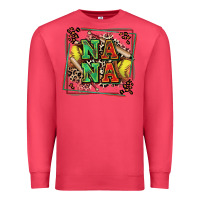 Cardinal softball nana with leopard Premium Sweatshirt - Zillion Design Studio