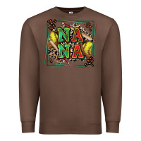 Chestnut softball nana with leopard Premium Sweatshirt - Zillion Design Studio