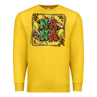 Lemon softball nana with leopard Premium Sweatshirt - Zillion Design Studio