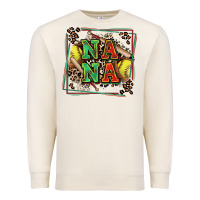 Sandshell softball nana with leopard Premium Sweatshirt - Zillion Design Studio