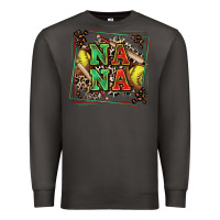 Smoke softball nana with leopard Premium Sweatshirt - Zillion Design Studio